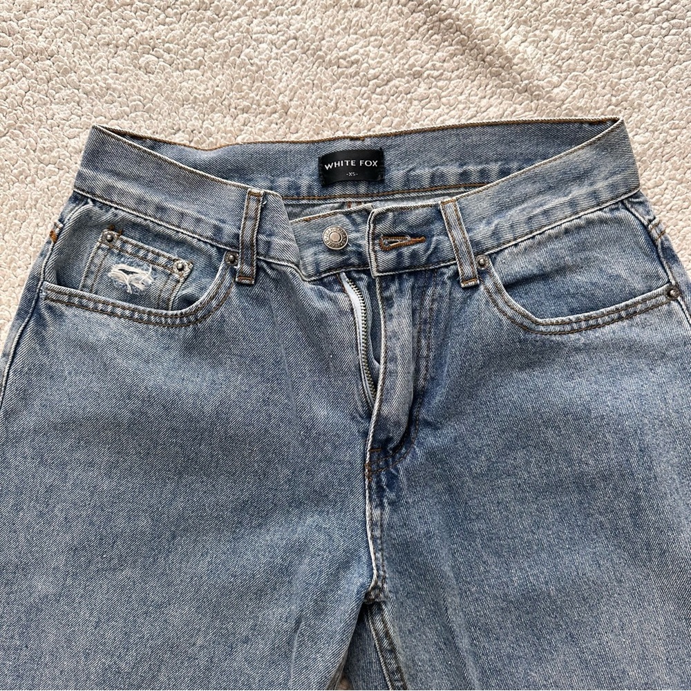 White Fox Boutique Blue Boyfriend Jeans